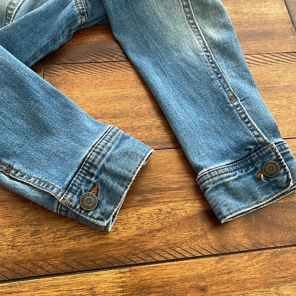 Soho Jeans blue denim jeans jacket distressed size M - Picture 12 of 12